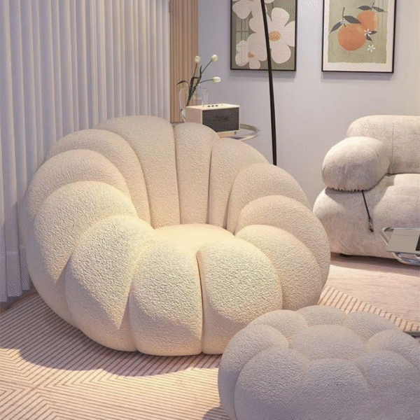 The Petal Boucle Lounge Chair