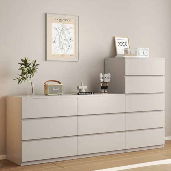 The Studio Modern Stepped Chest of Drawers (White)