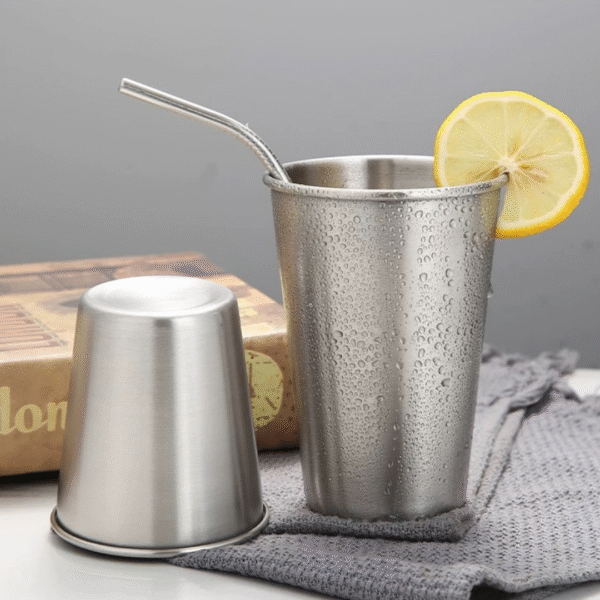 Stainless Steel Drinking Tumbler (Set of 2)