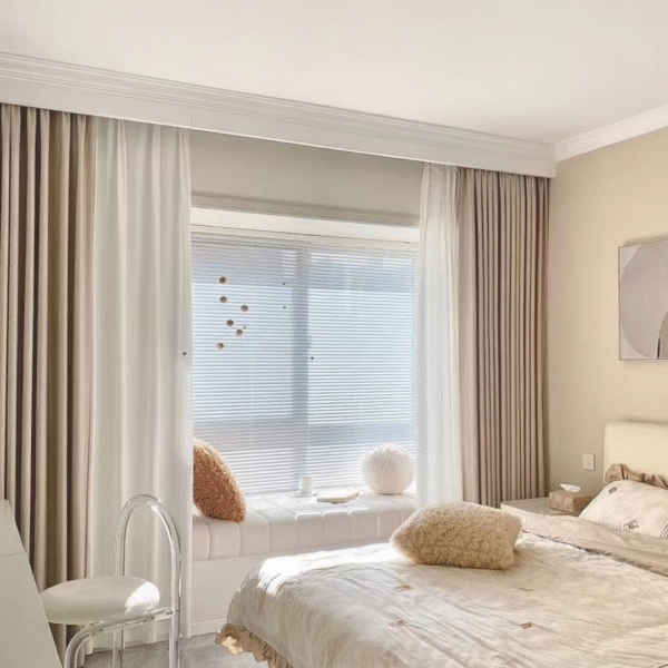 Double-Layer Blackout & Sheer Curtain Set